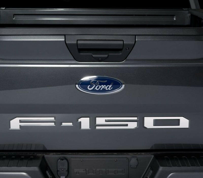 Putco 2021 Ford F-150 Ford Lettering (Cut Letters/Stainless Steel) Tailgate Emblems Exterior Trim Putco