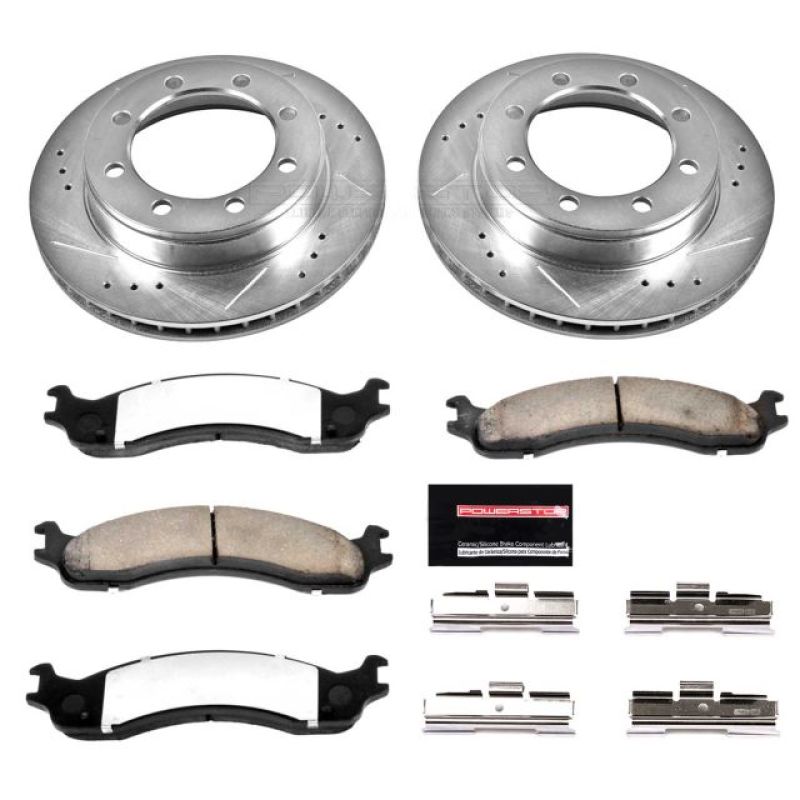 Power Stop 95-99 Ford F-250 Front Z36 Truck & Tow Brake Kit Brake Kits - Performance D&S PowerStop