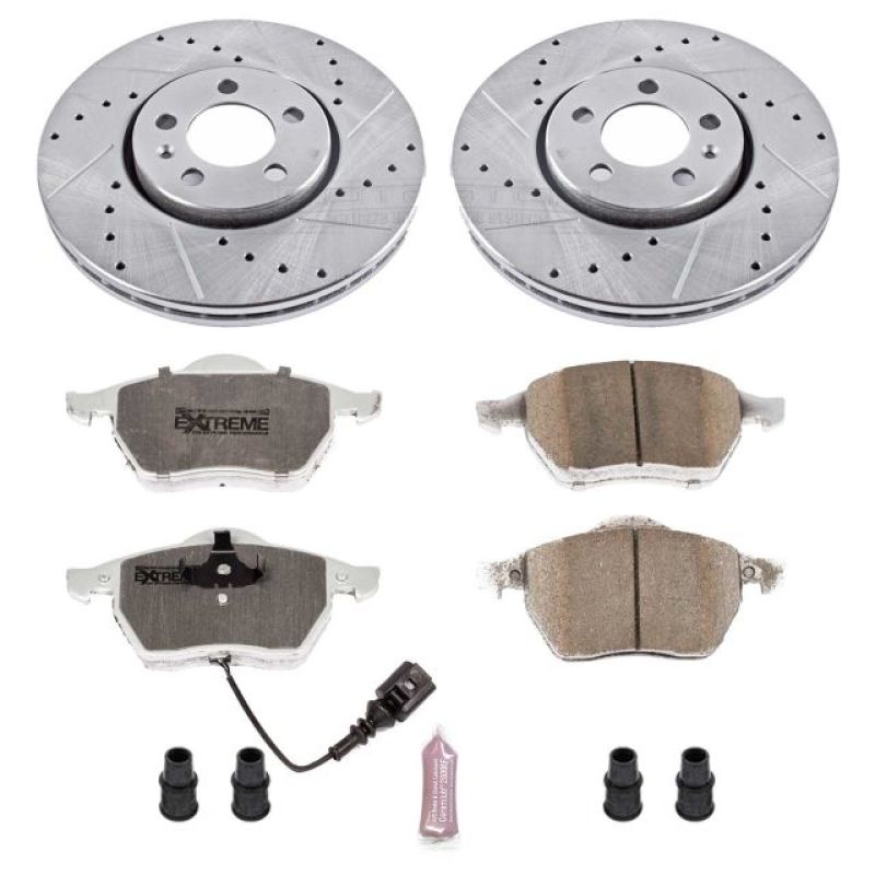Power Stop 99-10 Volkswagen Beetle Front Z26 Street Warrior Brake Kit Brake Kits - Performance D&S PowerStop