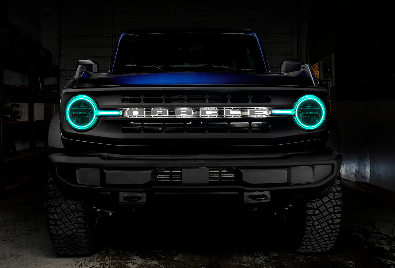 Oracle 2122 Ford Bronco Headlight Halo Kit w/DRL Bar Base Headlights w/Simple Control Headlights ORACLE Lighting