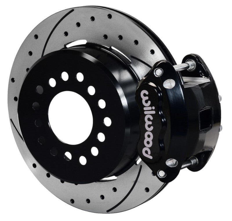 Wilwood D154 Rear 12.19in P-Brake Kit 2.75in-2.81in Offset - Black Big Brake Kits Wilwood