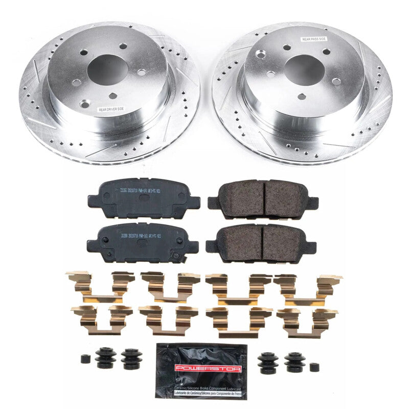 Power Stop 2009 Infiniti FX35 Rear Z26 Street Brake Kit Brake Kits - Performance D&S PowerStop