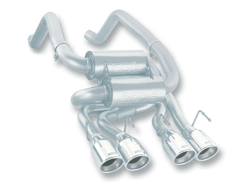 Borla 05-08 Corvette Convertible/Coupe 6.0L/6.2L 8cyl SS S-Type Exhaust (REAR SECTION ONLY) Axle Back Borla