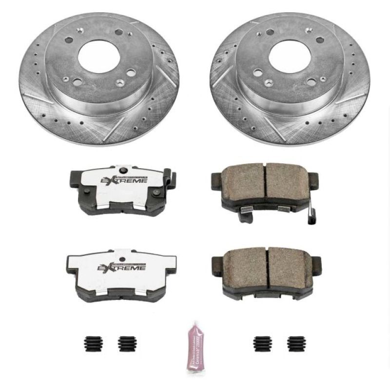 Power Stop 1997 Acura CL Rear Z26 Street Warrior Brake Kit Brake Kits - Performance D&S PowerStop