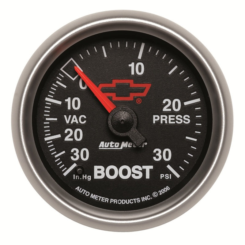 Autometer Sport-Comp II GM 52mm 30 PSI Mechanical Boost Vacumm Gauge Gauges AutoMeter