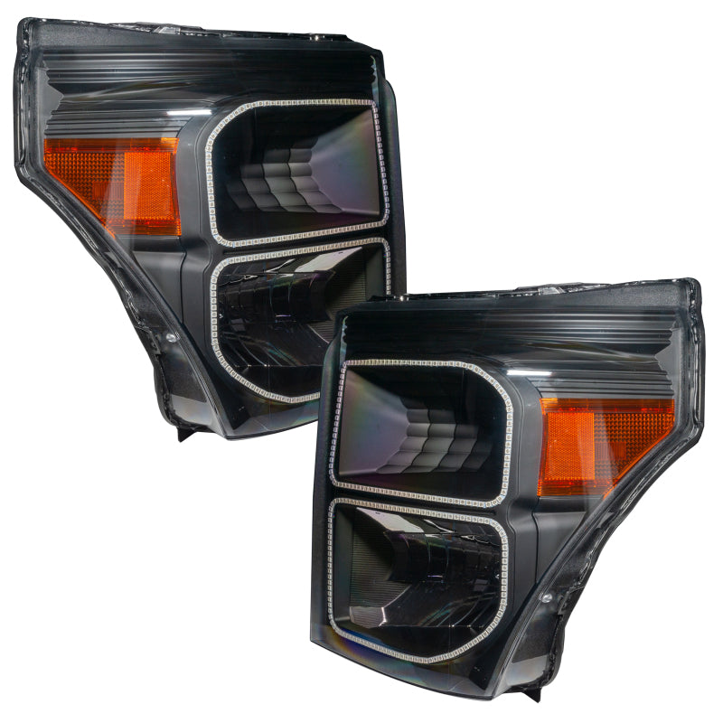 Oracle 11-16 Ford F250/350 LED HL - Black - ColorSHIFT w/ BC1 Controller Headlights ORACLE Lighting