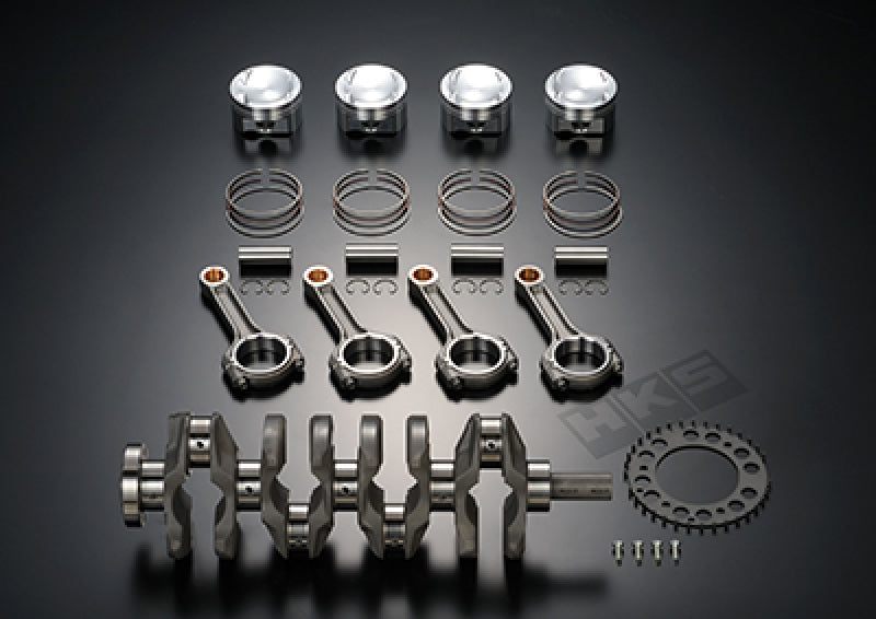 HKS 08-10 EVO X 4B11 Stroker Kit w/ Forged Pistons Crank & I-Beam Conrods Stroker Kits HKS