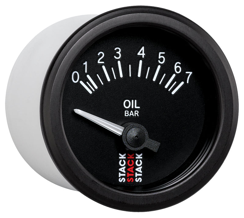 Autometer Stack 52mm 0-7 Bar M10 (M) Electric Oil Pressure Gauge - Black Gauges AutoMeter