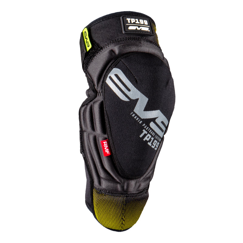 EVS TP199 Knee/Shin Guard Pair Black/Hi Viz - Youth Body Protection EVS