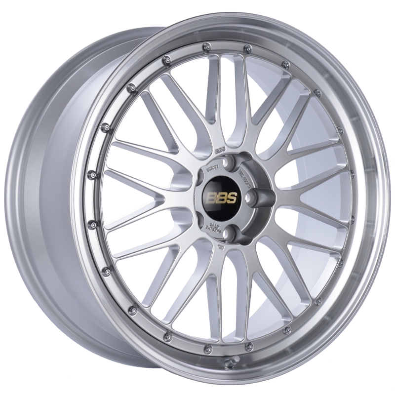 BBS LM 21x9 5x120 ET32 Diamond Silver Center Diamond Cut Lip Wheel -82mm PFS/Clip Required Wheels - Forged BBS