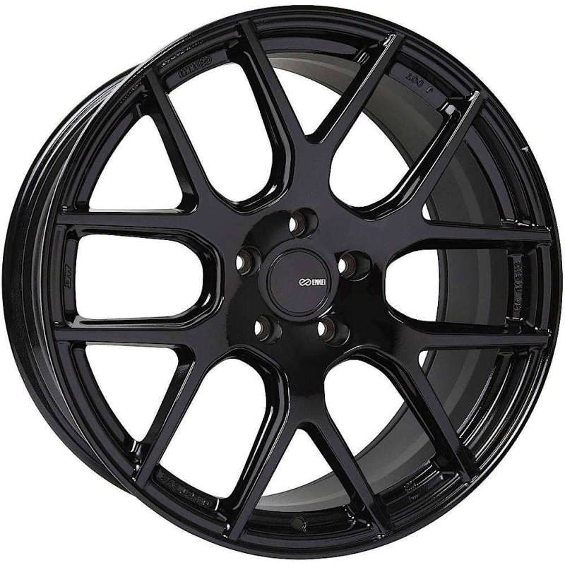 Enkei XM-6 17x7.5 5x100 45mm Offset 72.6mm Bore Gloss Black Wheel Wheels - Cast Enkei