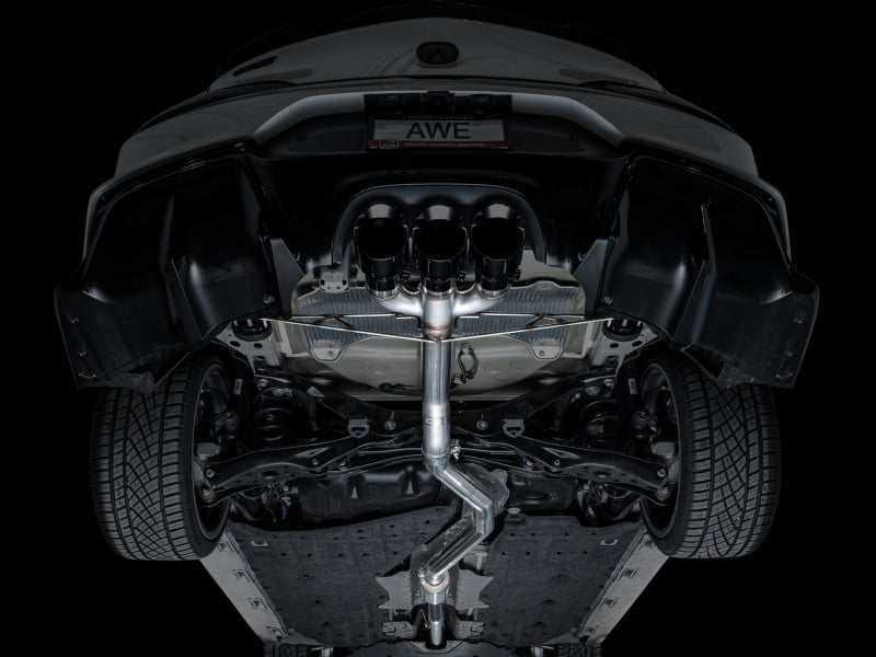 AWE Tuning 2024 Acura Integra Type S DE5 FWD Track Edition Exhaust w/ Triple Diamond Black Tips Catback AWE Tuning