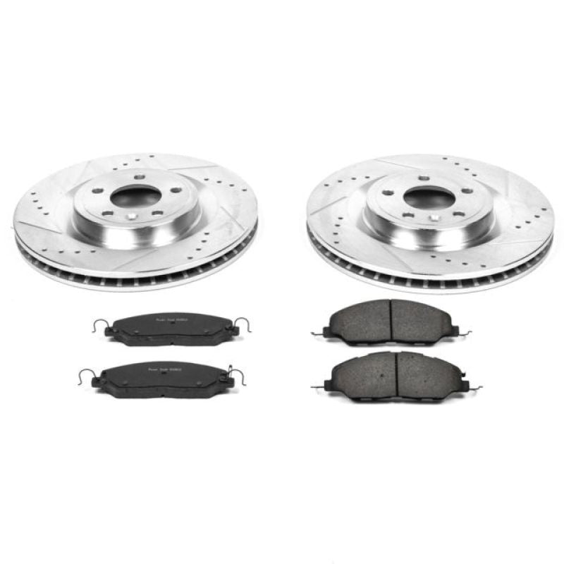 Power Stop 11-14 Ford Mustang Front Z23 Evolution Sport Brake Kit Brake Kits - Performance D&S PowerStop