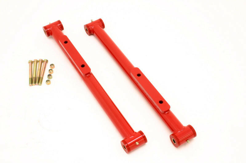 BMR 91-96 B-Body Non-Adj. STD. Length Lower Control Arms (Polyurethane) - Red Control Arms BMR Suspension