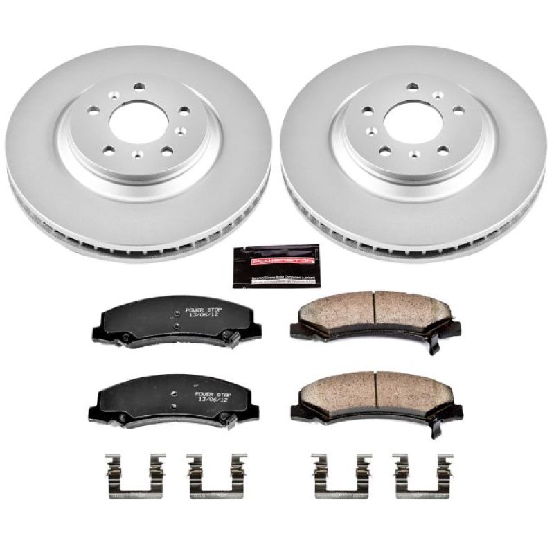 Power Stop 08-09 Buick Allure Front Z17 Evolution Geomet Coated Brake Kit Brake Kits - Performance Blank PowerStop
