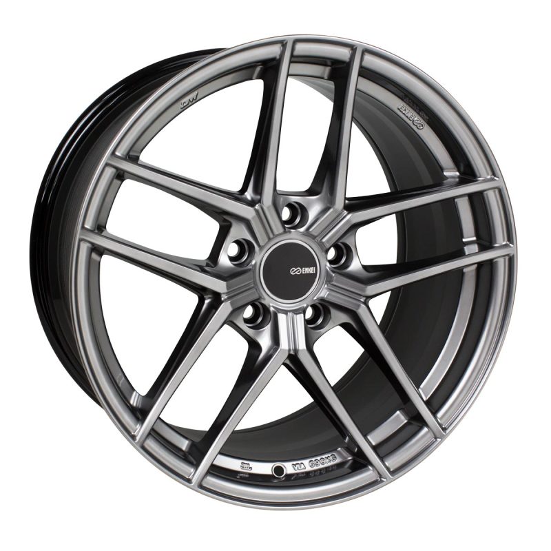 Enkei TY5 18x9.5 5x114.3 30mm Offset 72.6mm Bore Hyper Silver Wheel Wheels - Cast Enkei