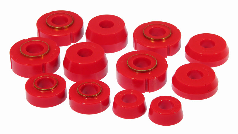 Prothane 66-79 Ford F100-350 2wd Body Mount - Red Bushing Kits Prothane