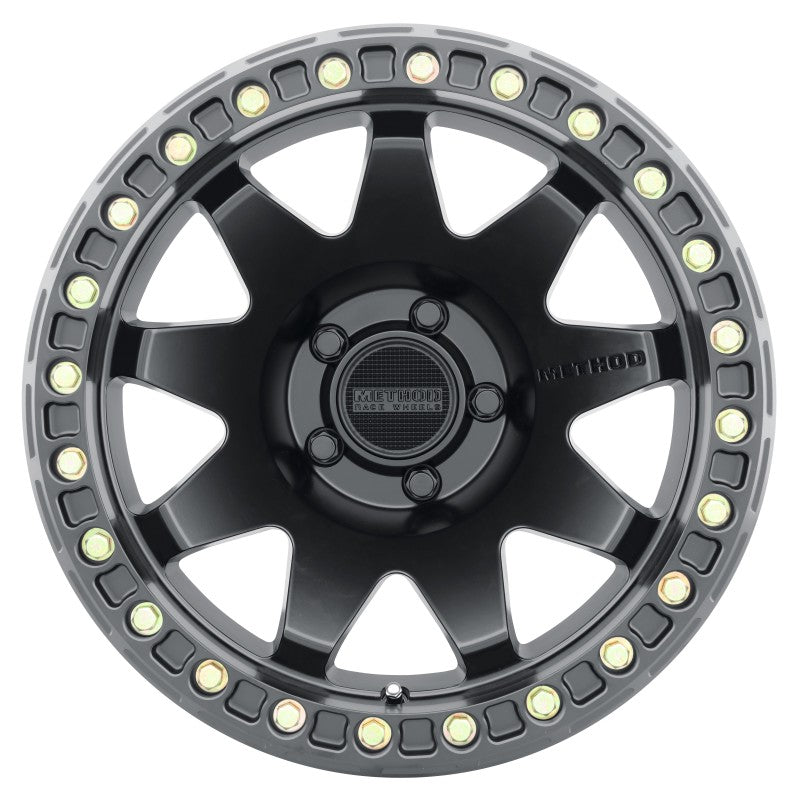 Method MR108 17x9 -44mm Offset 5x5 71.5mm CB Matte Black w/BH-H24125-38 Wheel Wheels - Cast Method Wheels