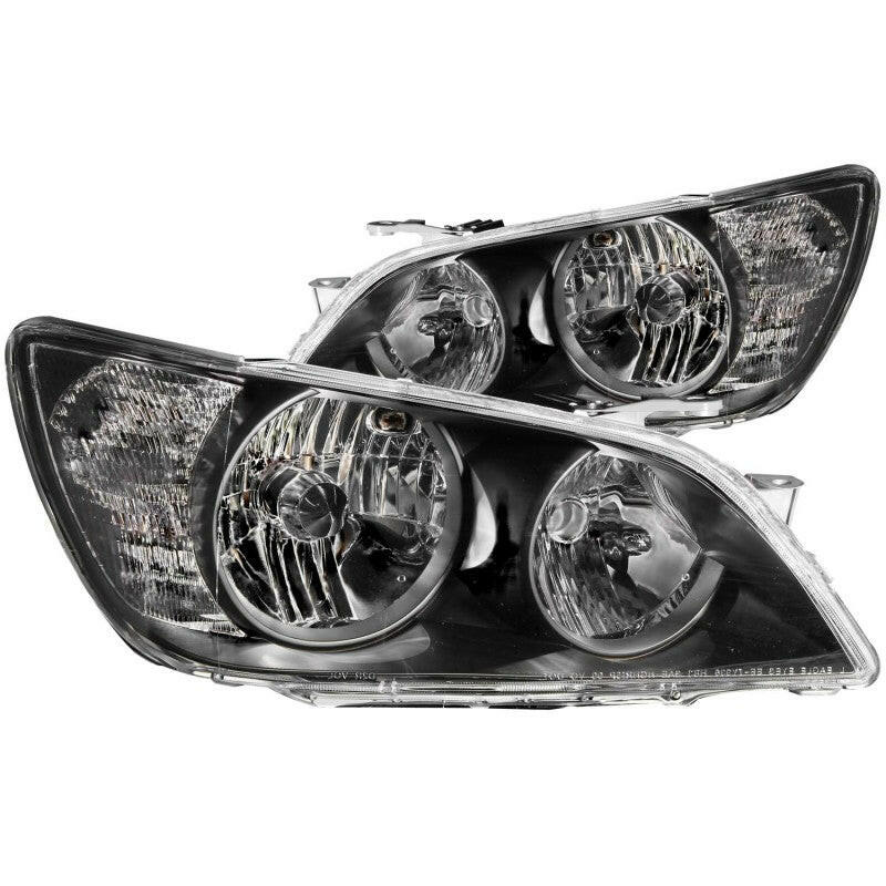 ANZO 01-05 Lexus IS300 Crystal Headlights Black Headlights ANZO
