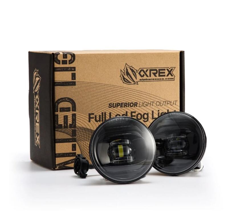 AlphaRex Universal Chevrolet/GMC/Pontiac DoubleTap Dual Color LED Projector Fog Lights - White/Amber Fog Lights AlphaRex