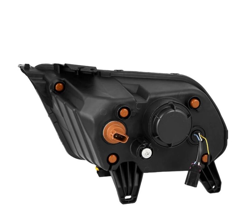 AlphaRex 10-12 Ford Mustang NOVA-Series LED Projector Headlights Blk w/Activ Light & Seq.Sig /SB DRL Headlights AlphaRex