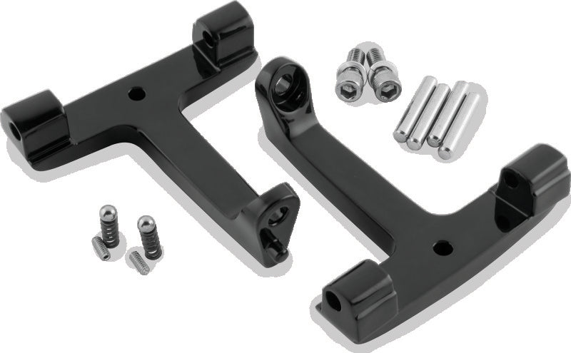Bikers Choice 93-20 FLH FLT Black Passenger Floorboard Bracket Replaces H-D 53070-00A Footpegs Bikers Choice