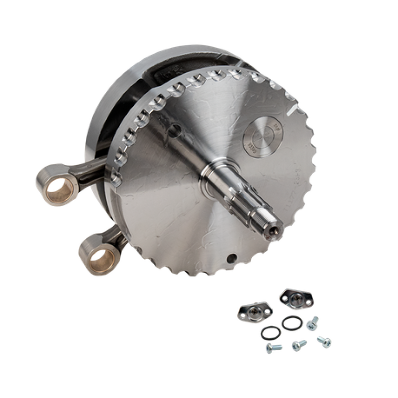 S&S Cycle 99-06 BT 4-1/8in Stroke Flywheel Assembly w/o Sprocket Shaft Bearing Flywheels S&S Cycle