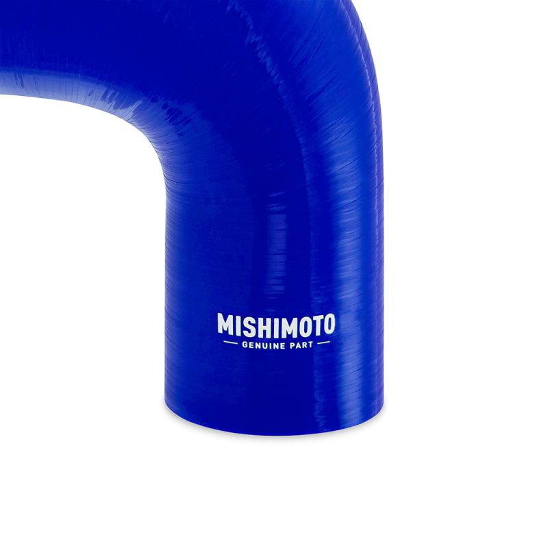 Mishimoto Silicone Reducer Coupler 90 Degree 2in to 3in - Blue Silicone Couplers & Hoses Mishimoto