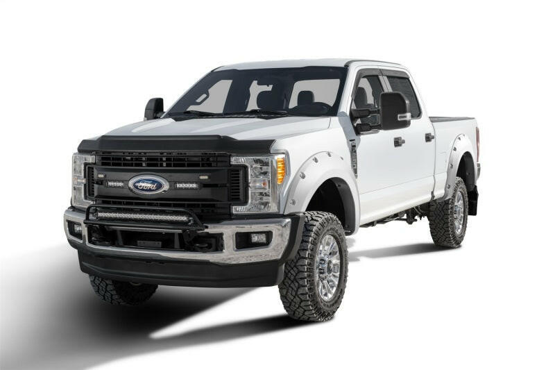 Bushwacker 17-18 Ford F-250 Super Duty Pocket Style Flares 4pc - Oxford White Fender Flares Bushwacker