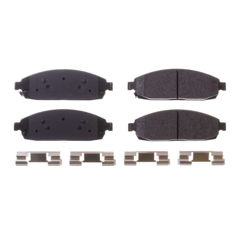 Power Stop 06-10 Jeep Commander Front Z17 Evolution Ceramic Brake Pads w/Hardware Brake Pads - OE PowerStop