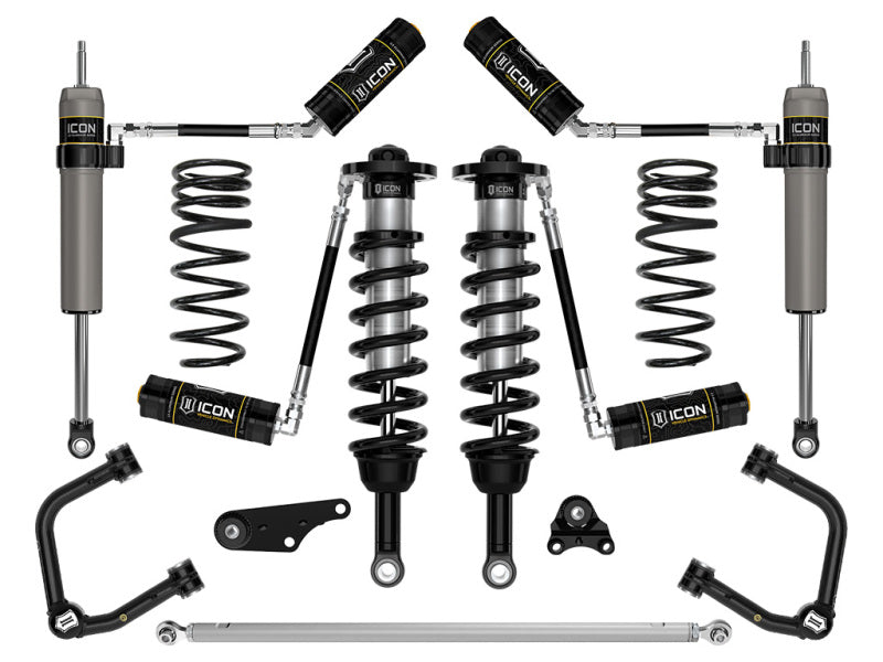ICON 24 Land Cruiser 250 Series 1.25-3in Lift Stage 6 Suspension System Tubular Coilovers ICON