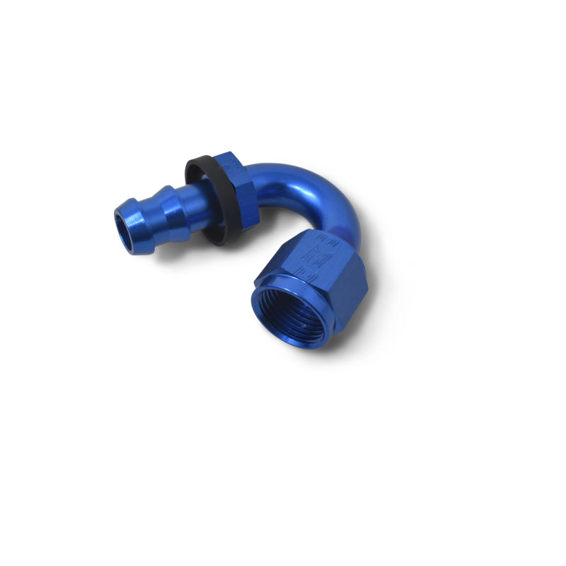 Russell Performance -6 AN Twist-Lok 150 Degree Hose End (9/16in Radius) Fittings Russell