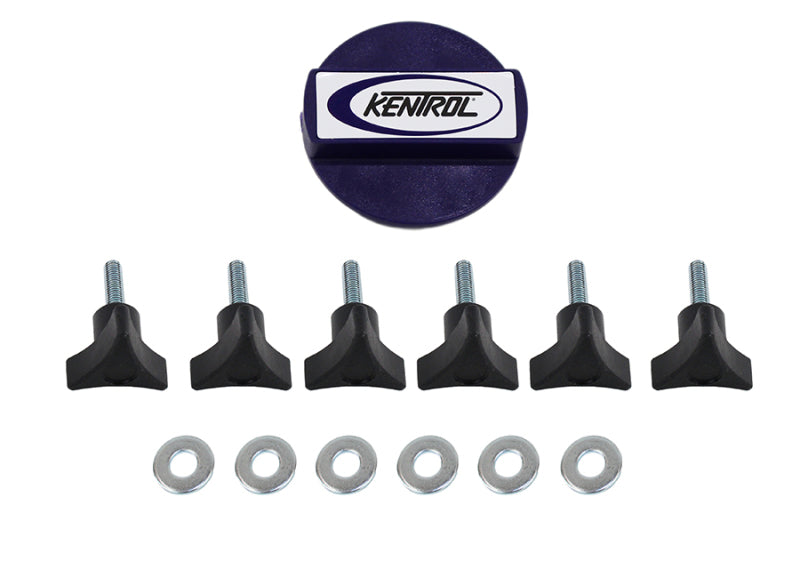 Kentrol 03-17 Jeep Wrangler TJ/JK Hardtop Screws - Textured Black Hard Top Accessories Kentrol