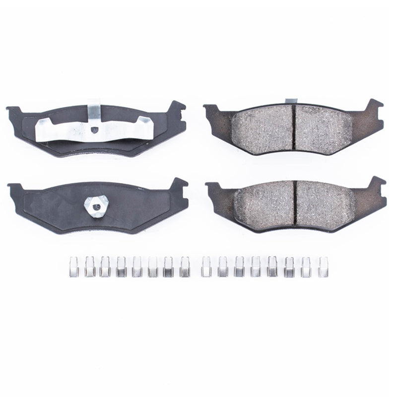 Power Stop 93-94 Chrysler Concorde Rear Z17 Evolution Ceramic Brake Pads w/Hardware Brake Pads - OE PowerStop
