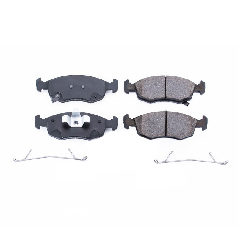 Power Stop 12-18 Fiat 500 Front Z17 Evolution Ceramic Brake Pads w/Hardware Brake Pads - OE PowerStop
