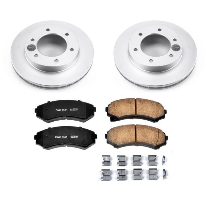 Power Stop 2002 Honda Passport Front Z17 Evolution Geomet Coated Brake Kit Brake Kits - Performance Blank PowerStop