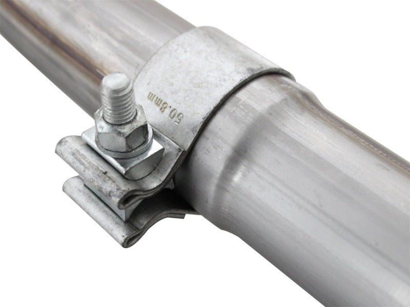 aFe Twisted Steel Y Pipe 2-2.5in SS Exhaust 12-17 Jeep Wrangler Unlimited V6-3.6L(4 Dr-Manual Trans) Headers & Manifolds aFe