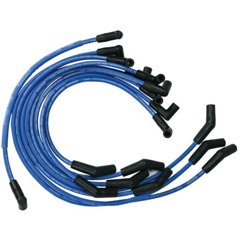 Moroso Custom Ignition Wire Set - Blue Max - Spiral Core Spark Plug Wire Sets Moroso