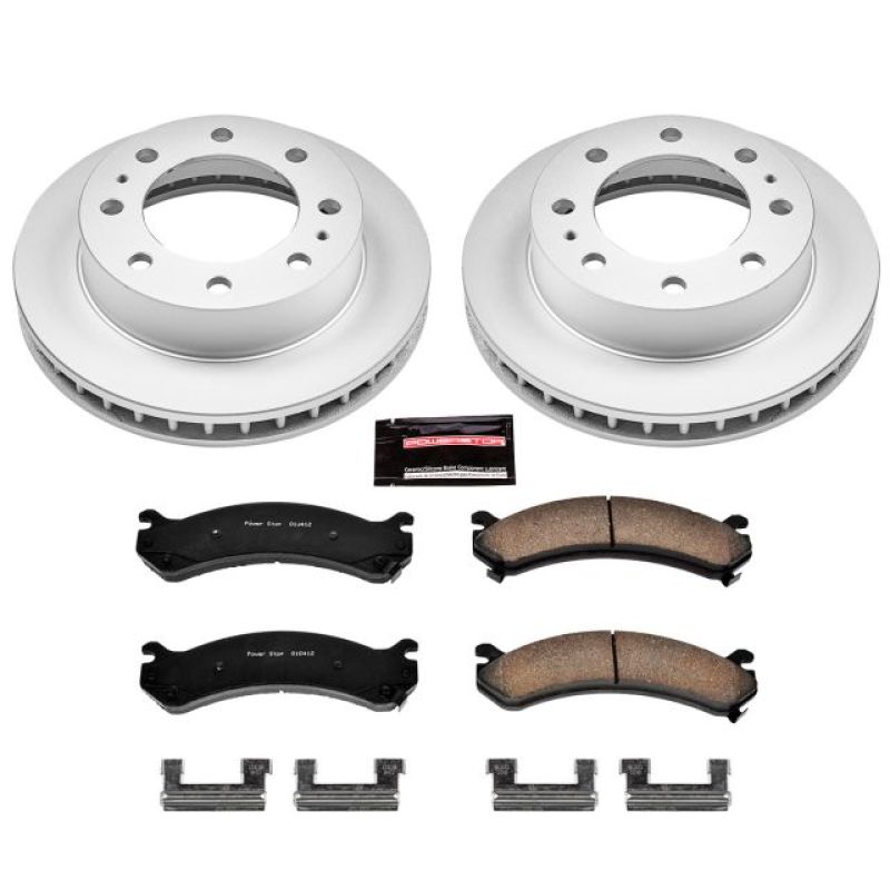 Power Stop 00-05 Cadillac DeVille Front Z17 Evolution Geomet Coated Brake Kit Brake Kits - Performance Blank PowerStop