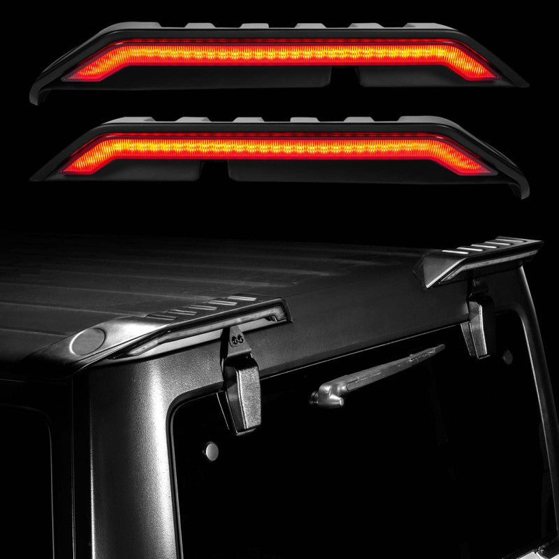 XK Glow LED High Wing Tail Light for Jeep Wrangler JK Light Accessories and Wiring XKGLOW