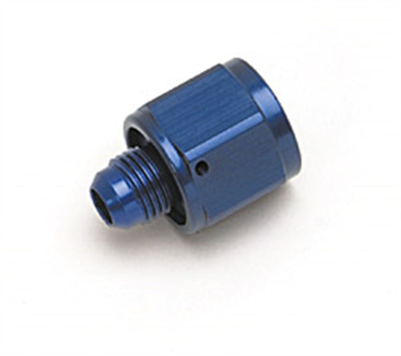 Russell Performance BLUE ANODIZED -6 TUBE COUPLING NUT W/ FLARED REDUCER TO -4 AN MALE Fittings Russell