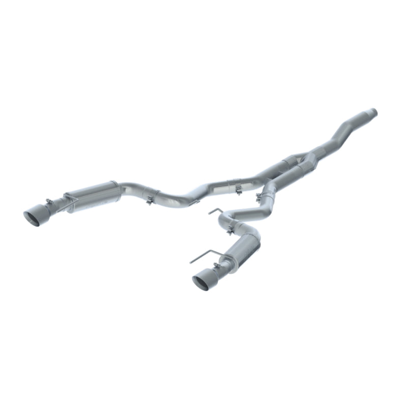MBRP 15-18 Ford Mustang EcoBoost 2.3L T409 3in Cat Back Dual Split Rear Exit (Street Version) Catback MBRP