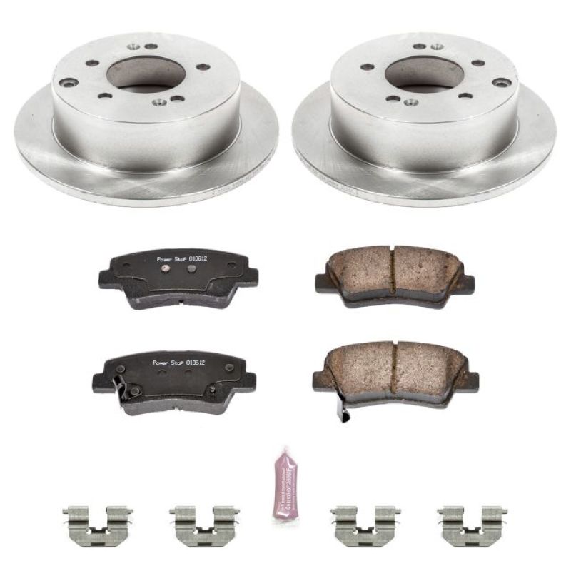 Power Stop 10-13 Kia Soul Rear Autospecialty Brake Kit Brake Kits - OE PowerStop