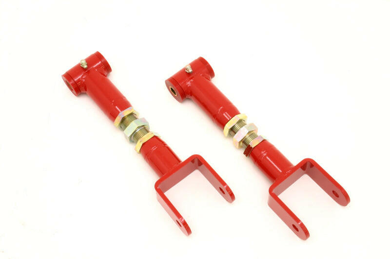 BMR 91-96 B-Body Upper Control Arms On-Car Adj. STD. Length (Polyurethane) - Red Control Arms BMR Suspension