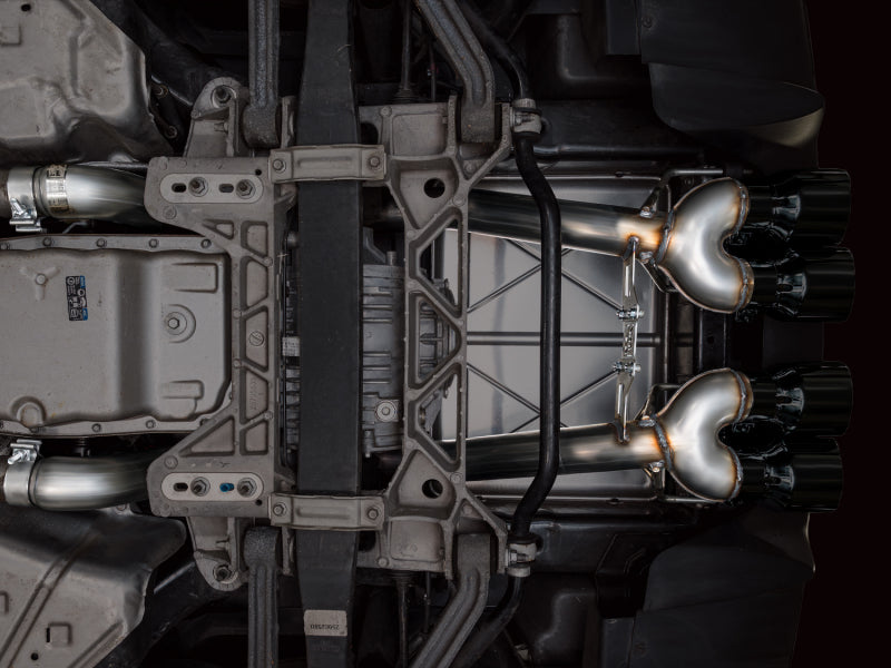 AWE Tuning 05-07 C6 Chevrolet Corvette 6.0L Track Edition Axle-Back Exhaust w/ Diamond Black Tips Axle Back AWE Tuning
