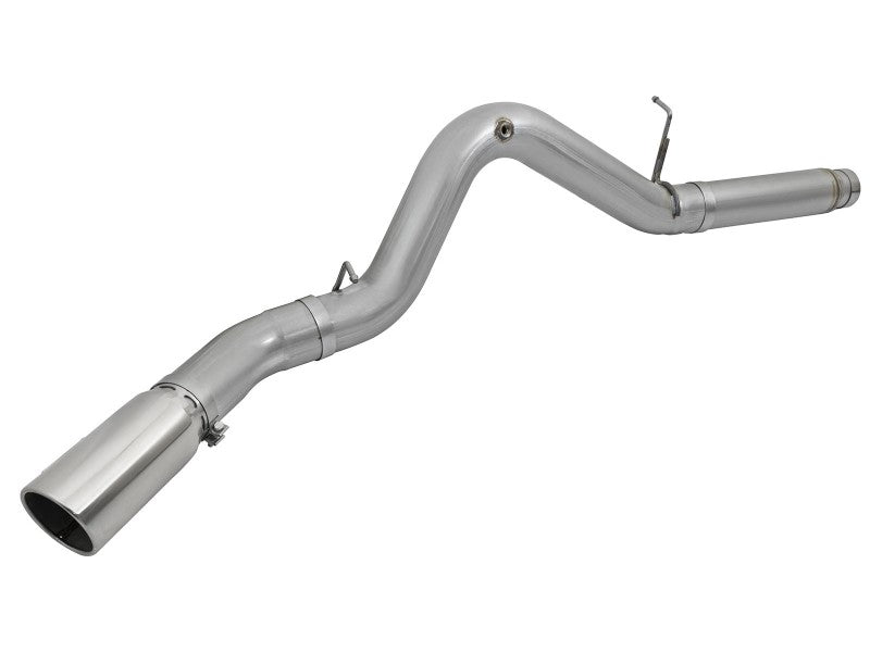 aFe LARGE Bore HD 5in Exhausts DPF-Back SS w/ Pol Tips 16-17 GM Diesel Truck V8-6.6L (td) LML/L5P DPF Back aFe