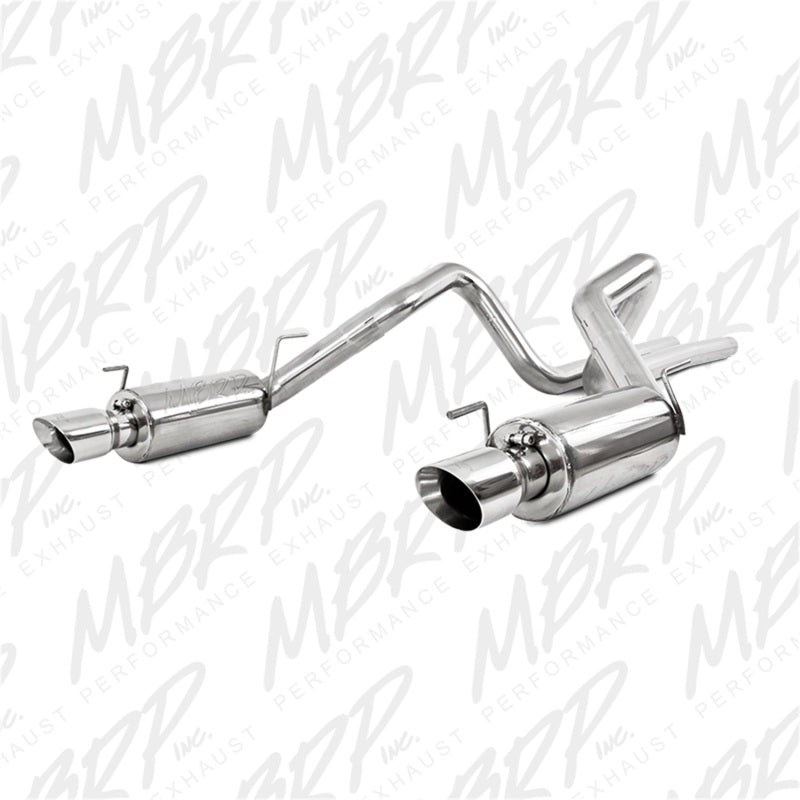 MBRP 05-09 Ford Shelby GT500 / GT Dual Split Rear Street Version 4in Tips T409 Exhaust System Catback MBRP