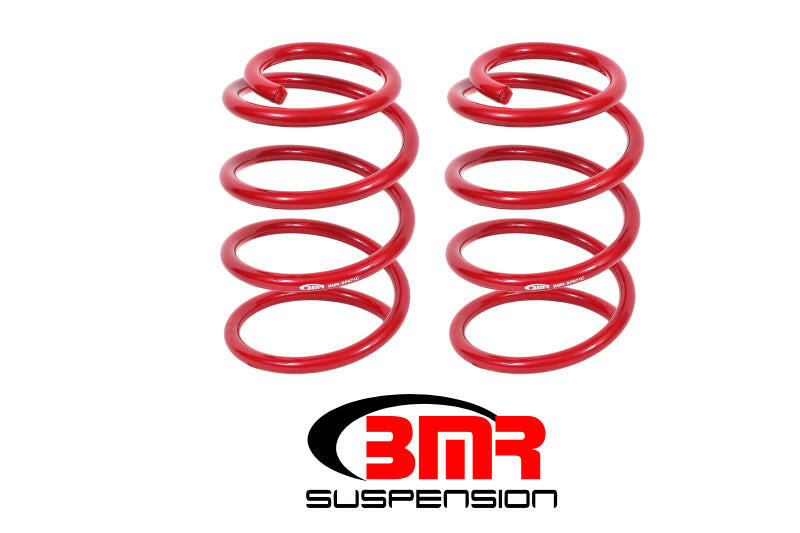 BMR 07-14 Shelby GT500 Front Performance Version Lowering Springs - Red Lowering Springs BMR Suspension