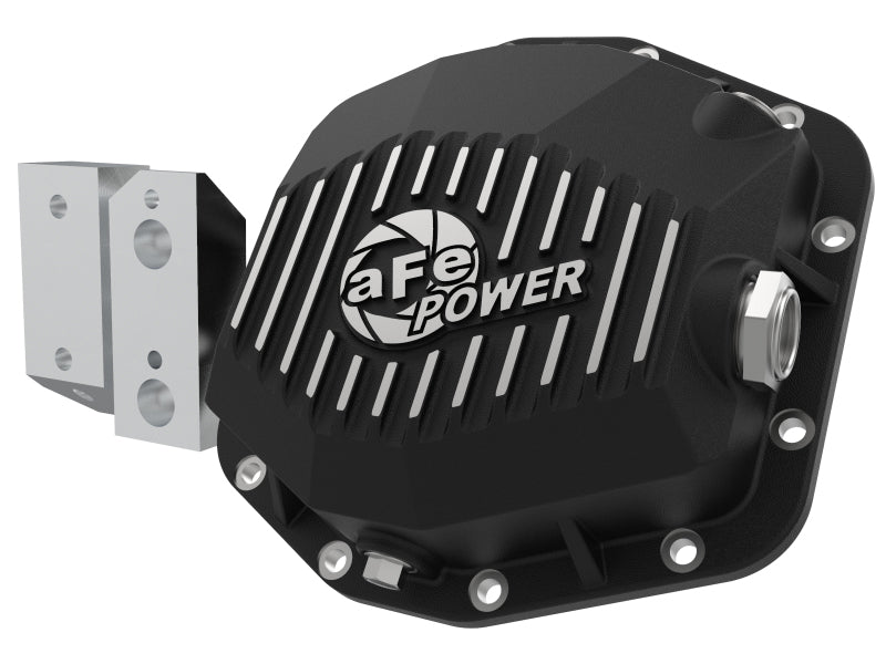 aFe Street Series Rear Differential Cover Black w/Machined Fins 20+ Jeep Gladiator JT (Dana M220) Diff Covers aFe