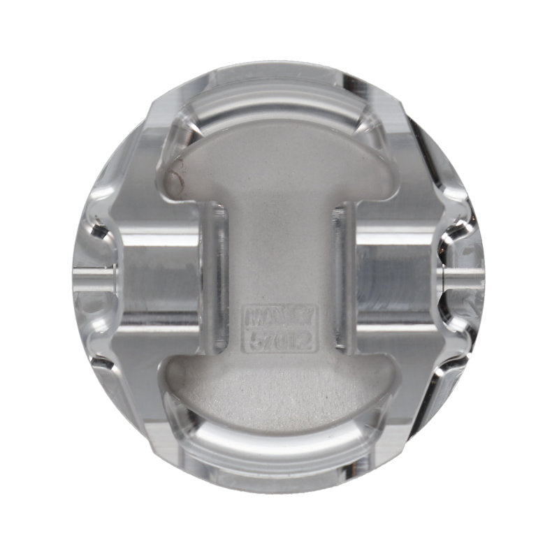 Manley Toyota 2JZGTE 94mm Stroke 86.25m Bore -6cc Dish 10:1 CR Turbo Tuff Piston Set w/ Rings Piston Sets - Forged - 6cyl Manley Performance